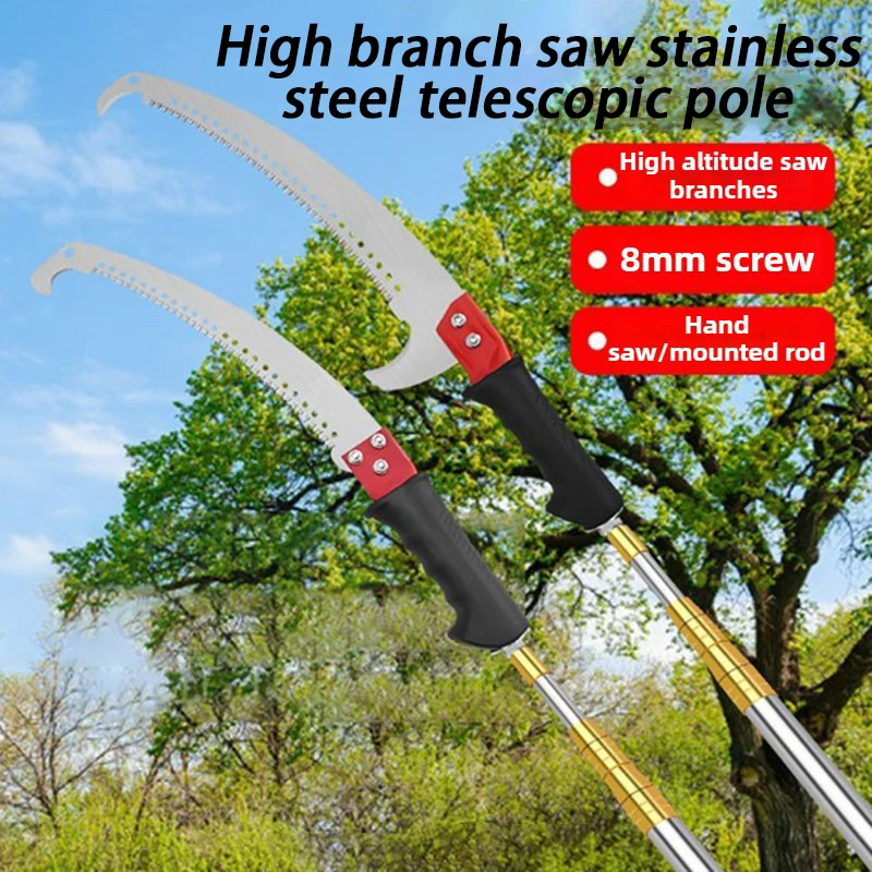 Gardening Tools Hoe - Serra manual telescópica de ramo alto,