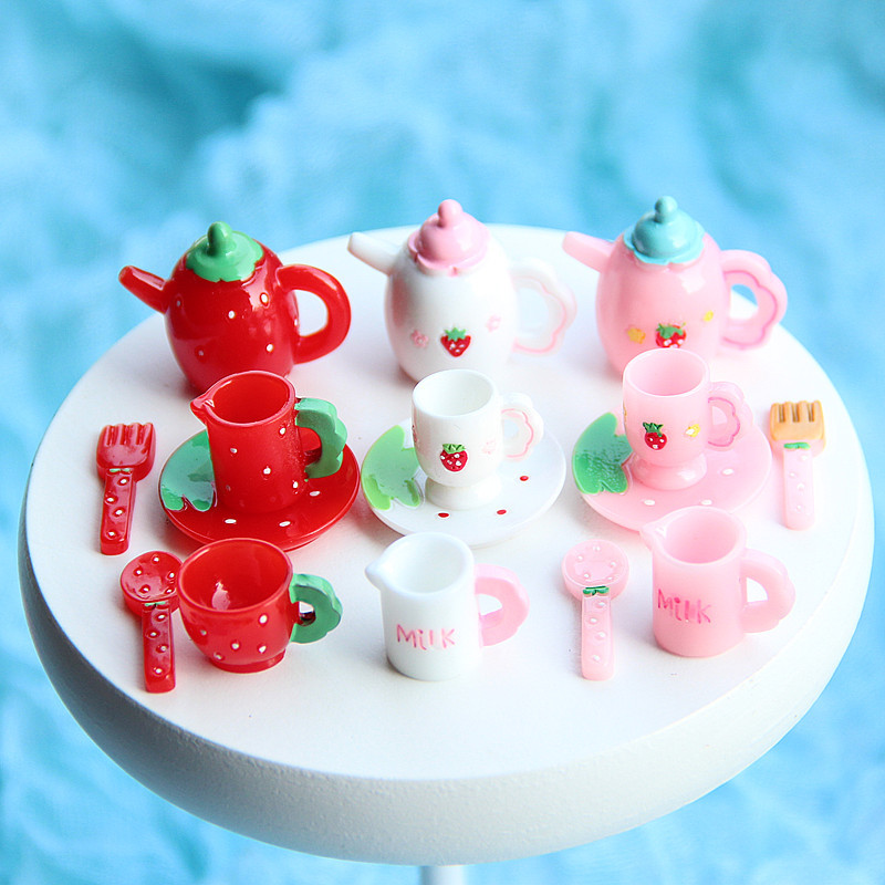 Essential Gardening Tools - Conjunto de Chá Rosa em Miniatura: