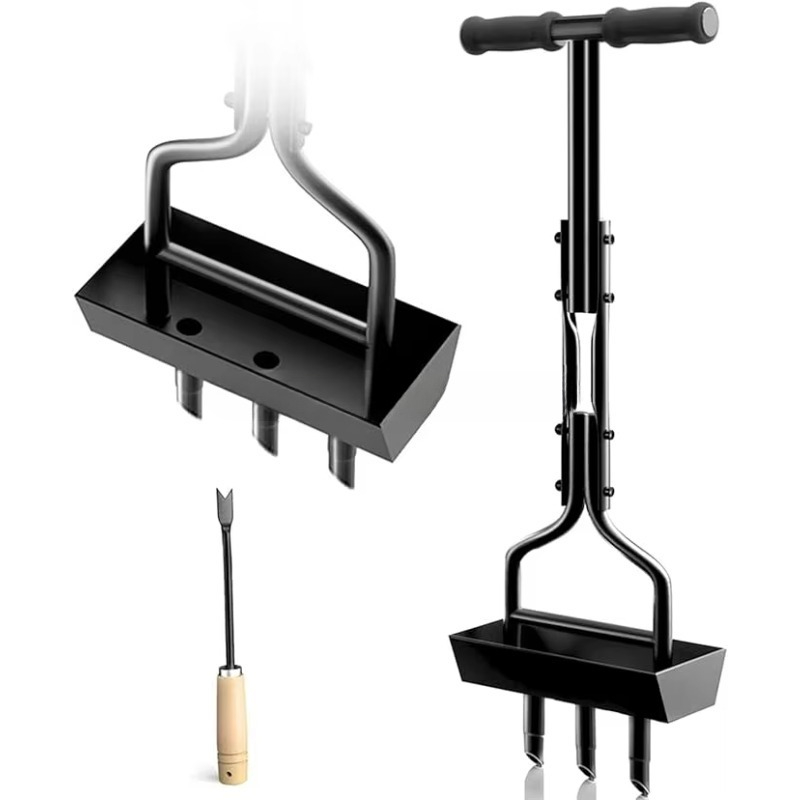 Gardening Yard Tools - Aerador Manual de Gramado com Bandeja