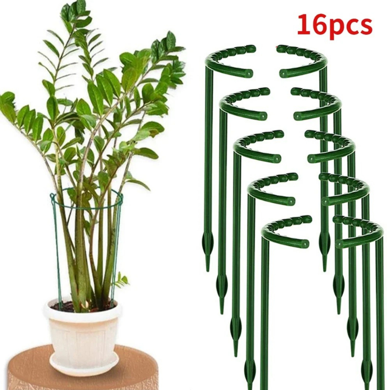 Gardening Tools Hoe - Suporte de plástico para plantas, suporte