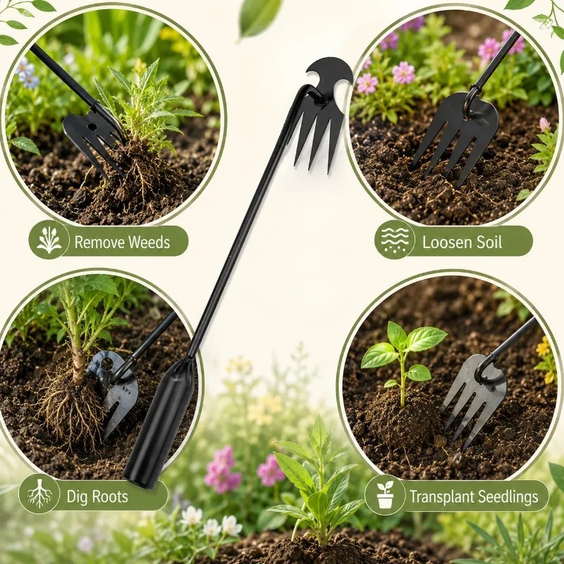 Rake de Jardim 2 em 1 Manual,  - Gardening Tools Hoe avaliação e preço