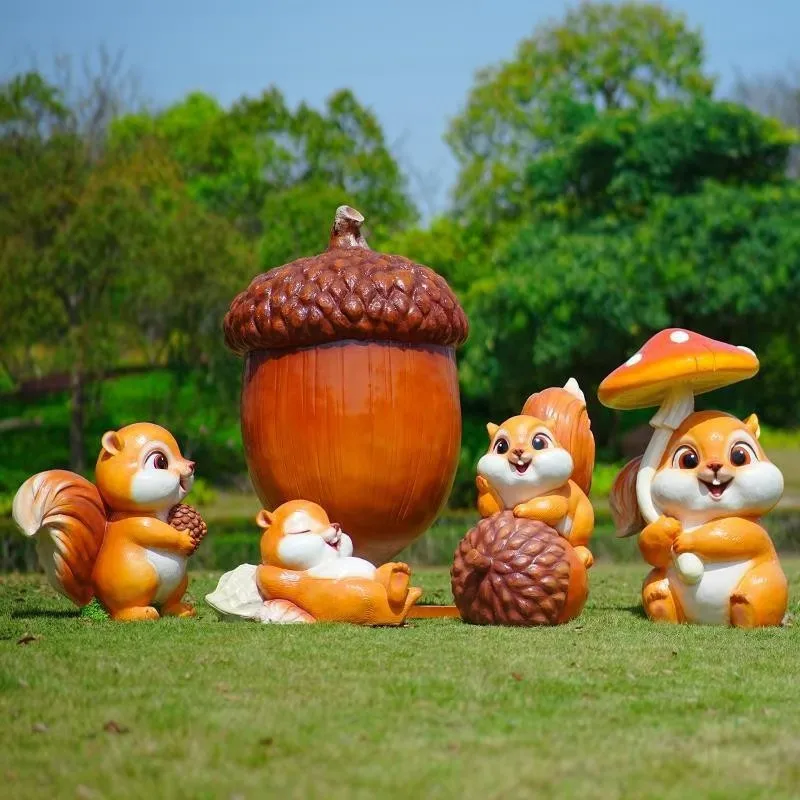 Escultura de fibra de vidro de - Gardening Tools Cartoon avaliação e preço