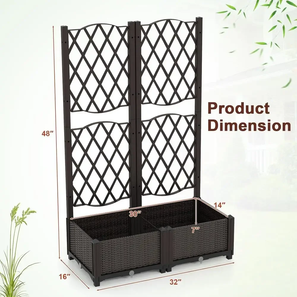 Canteiros Elevados com Treliça - Self-Watering Planter avaliação e preço