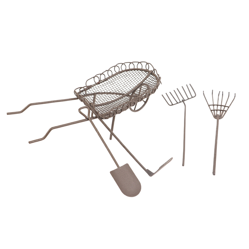 1/12 casa de bonecas simulação - Gardening Tools Hoe avaliação e preço