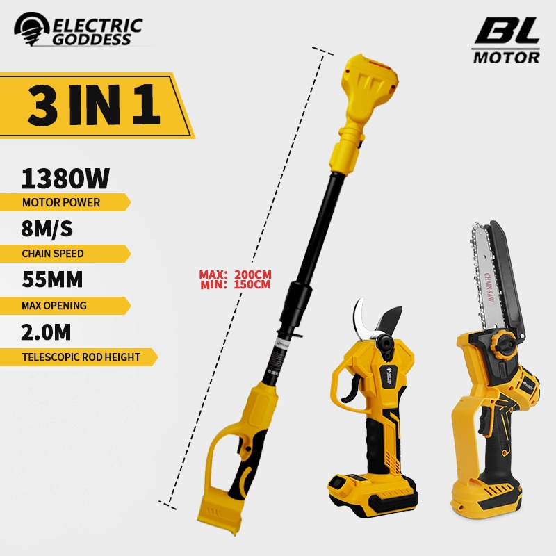 Sem escova 6 Polegada motosser - Essential Gardening Tools avaliação e preço