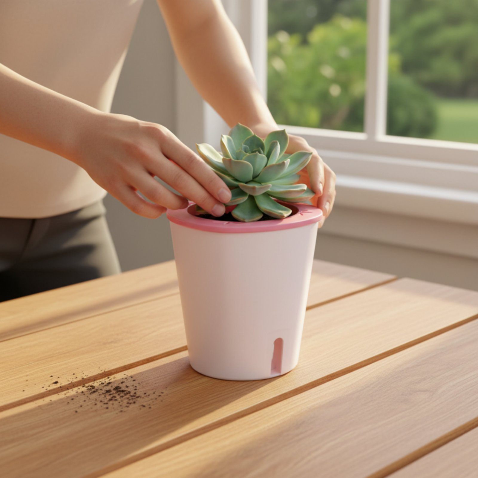 Vaso Autoirrigável Grande com  - Self-Watering Planter avaliação e preço