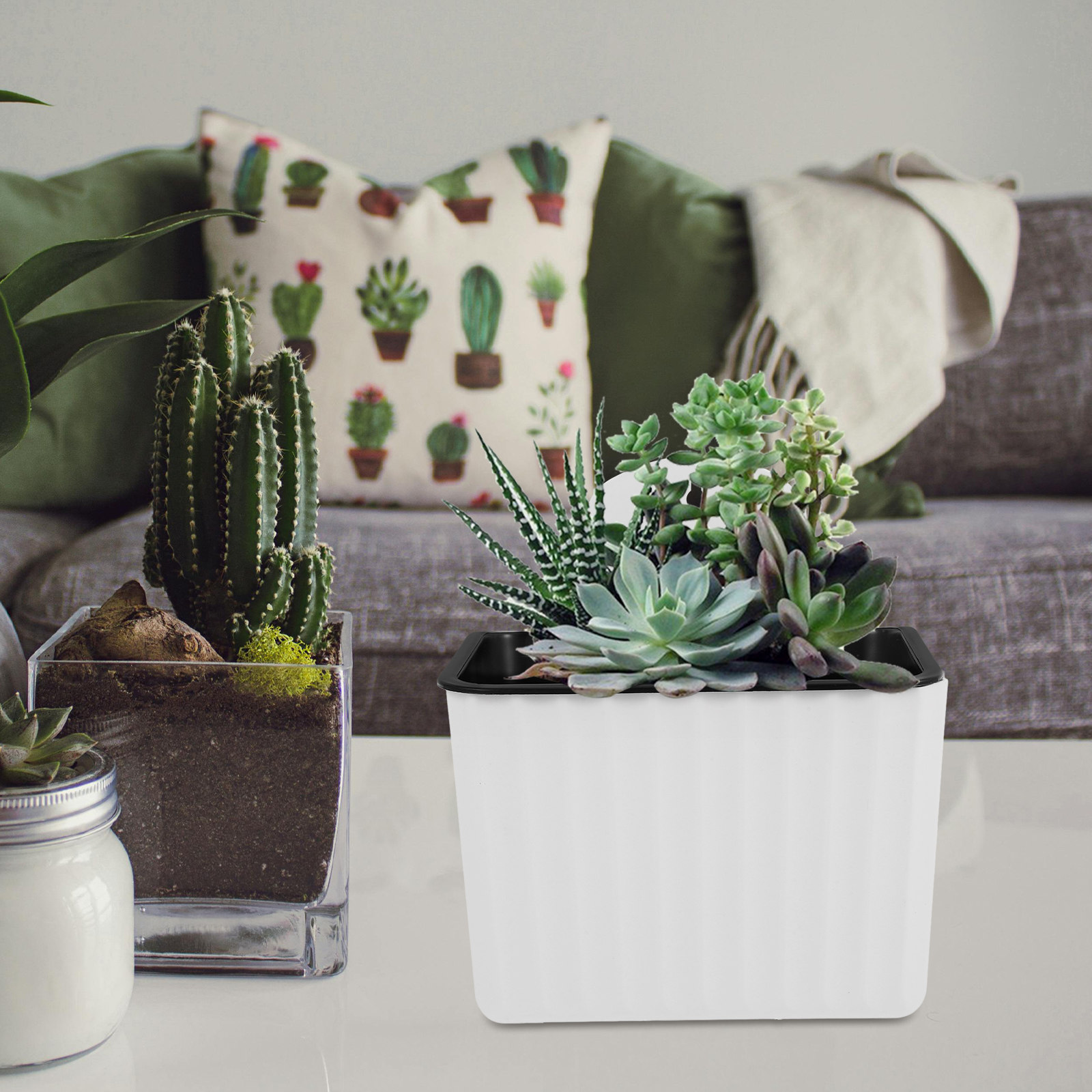 2 Peças de Vasos de Flores com - Self-Watering Planter avaliação e preço