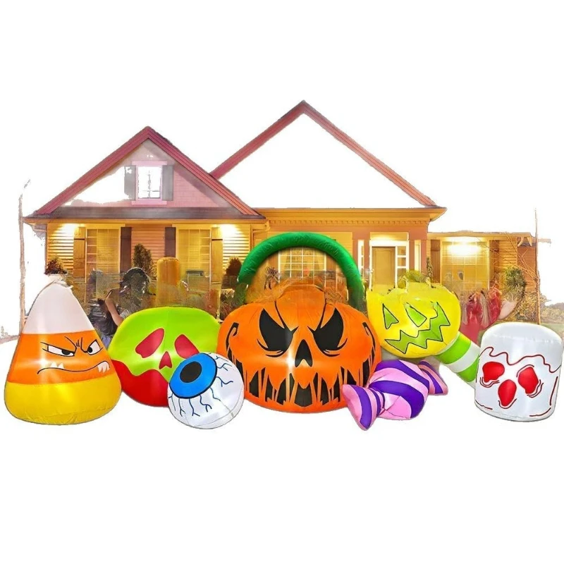 Abóbora inflável de Halloween  - Gardening Tools Cartoon avaliação e preço