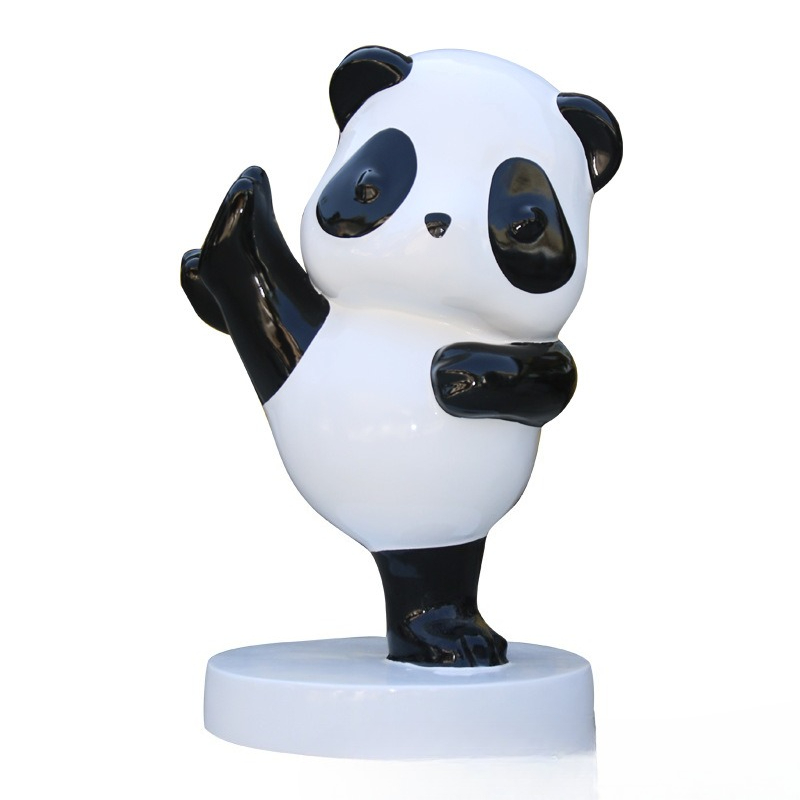 Escultura de panda de simulaçã - Gardening Tools Cartoon avaliação e preço